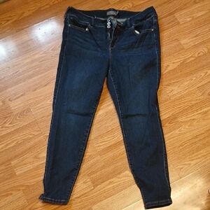 Torrid Blue Skinny Jeans Stretchy Fit